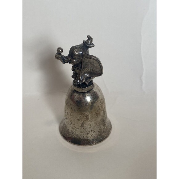 New England Collector's Society Silver Plated Disney Bell Dumbo The Elephant - Picture 4 of 9